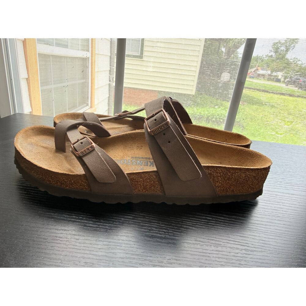 Birkenstock Mayari Brown Birko-Flor Sandals Size 39 EU 8-8.5 US Toe Loop - Picture 4 of 10